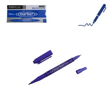 SZK/DŁUGOPIS MARKER PERMAM. NIEBI 10szt. (10/2400)