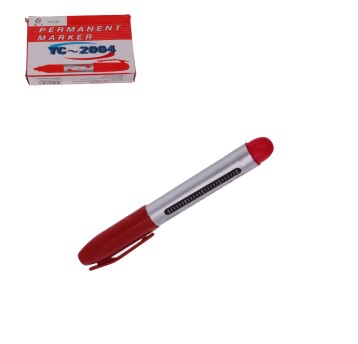 SZK/MARKER PERMANENTNY CZERWONY 14cm (1/10)