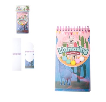 SZK/NOTES Lama "Llamazing" GŁADKIE KARTKI (72/24)