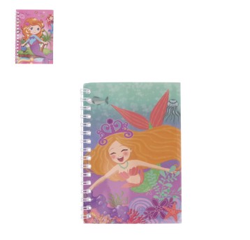 SZK/NOTES NA SPIRALI SYRENKA MIX (10/480)
