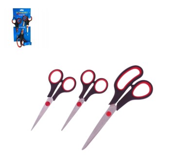 SZK/NOŻYCZKI Z RĄCZKĄ PCV MIX BLISTER 3szt.(24/72)