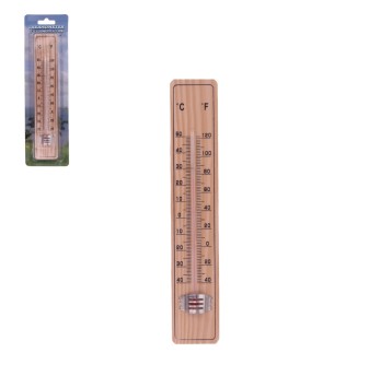 TER/TERMOMETR ZEWNĘTRZNY z DREWNA 20cm (36/288)