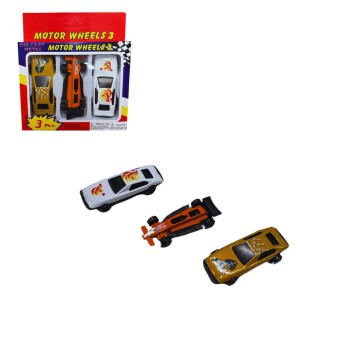 ZAB/AUTKA METALOWE Opak.3 szt. – MOTOR WHEELS (90)