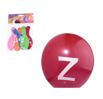 ZAB/BALON KOLOROWY LITERA "Z" kpl.5szt (12)