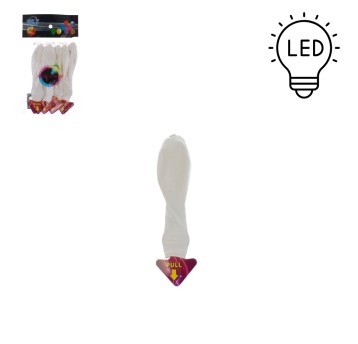 ZAB/BALON LED ŚWIECĄCY Opak.5szt. BIAŁY (20/600)