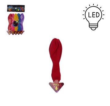 ZAB/BALON LED ŚWIECĄCY Opak.5szt. dł.14cm (20/600)