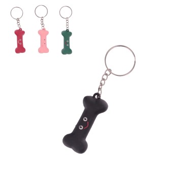 ZAB/BRELOK DO KLUCZY + GUMOWA ZAWIESZKA KOŚCI (50)