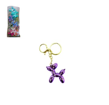 ZAB/BRELOK wzór PIES z BALONIK METALICZNY (12/600)