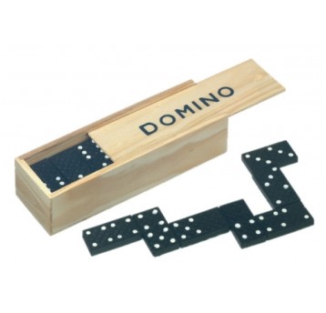 ZAB/GRA DOMINO W DREWNIANYM ETUI (300)