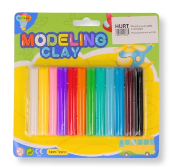 ZAB/MODELINA, PLASTELINA BLIS 12szt. 7cm.(24/240)