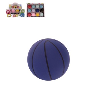 ZAB/PIŁKA GUMOWA DO MINI KOSZA śr. 8cm (24)