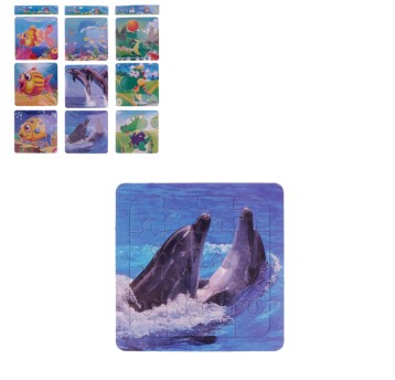 ZAB/PUZZLE wzór zwierzęta Kpl.3szt. (10/600)