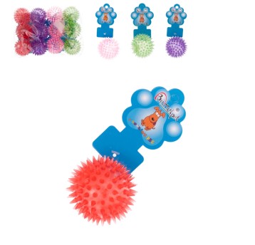 ZWI/PIŁKA GUMOWA Z KOLCAMI DO ŚCISKANIA (12/480)